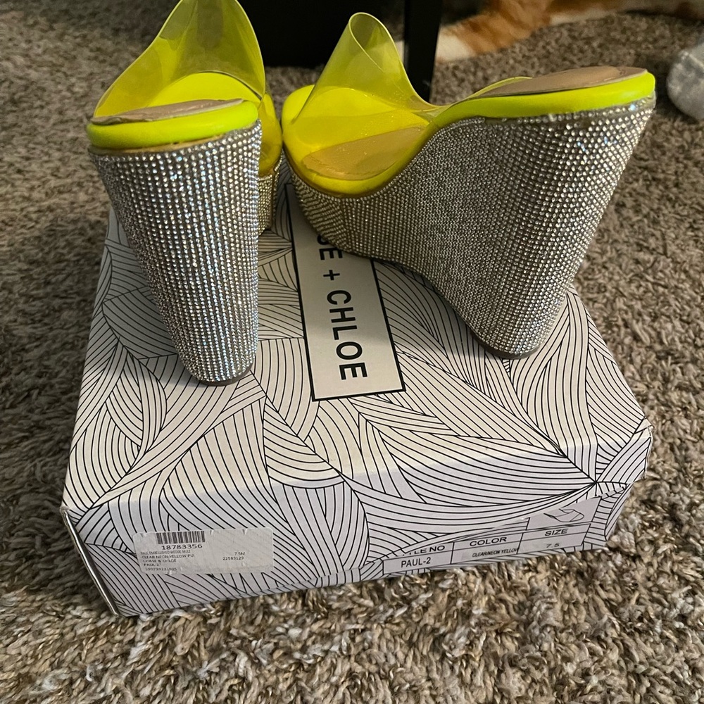 Chase and Chloe rhinestone wedges